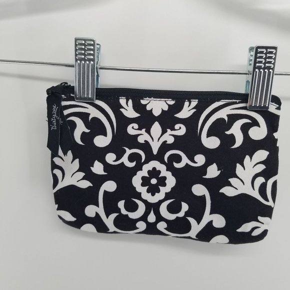 thirty-one | Bags | Thirty One Mini Black And White Zipper Pouch | Poshmark
